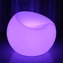 Led Luminous Stool Outdoor Shopping Mall Airport Cinema Rest Waiting Chair Beauty Chen Decorative Leisure