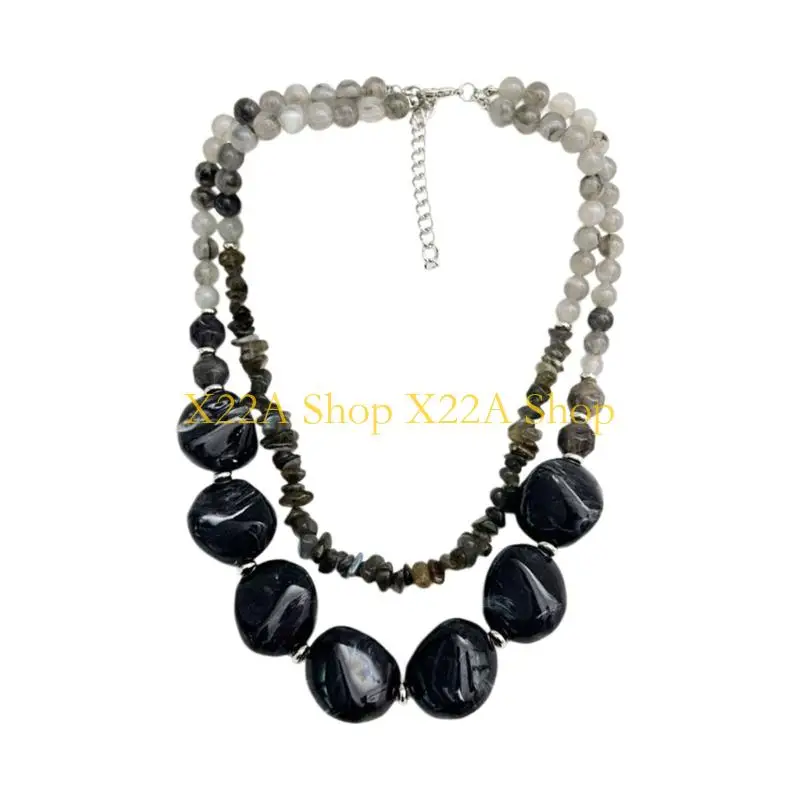 Unique Unique Irregular Acrylic Statement Necklace For Mixed And Matching Outfits
