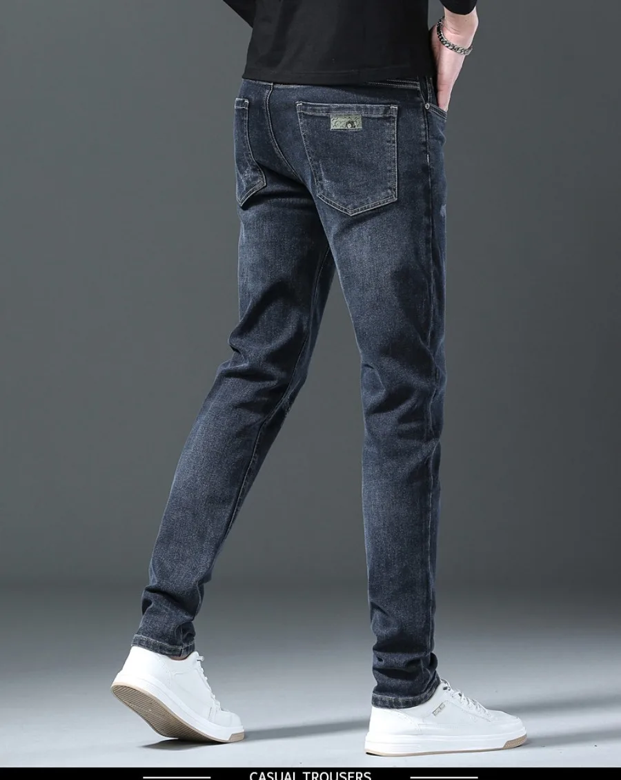 2024 New Style Men's Slim Fit Stretch Jeans Classic Fashion Pencil Pants Casual Denim Pants High Quality Jeans Trouser for Men