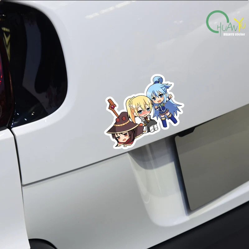 بركاتات عالم أفضل ملصقات الرسوم المتحركة Megumi Akya والسيارات والدراجات النارية والمصدات وأجهزة الكمبيوتر وأجهزة الكمبيوتر المحمولة وملصقات الديكور #5