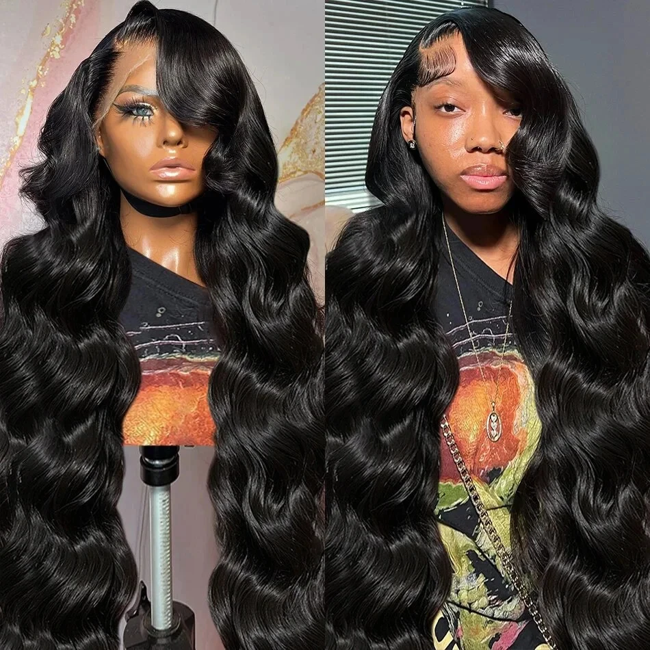 Wig renda depan 13x4 26 32 inci Body Wave Lace Front Wig 13x6 Lace Front Wig rambut manusia Remy HD Brazilian transparan untuk wanita