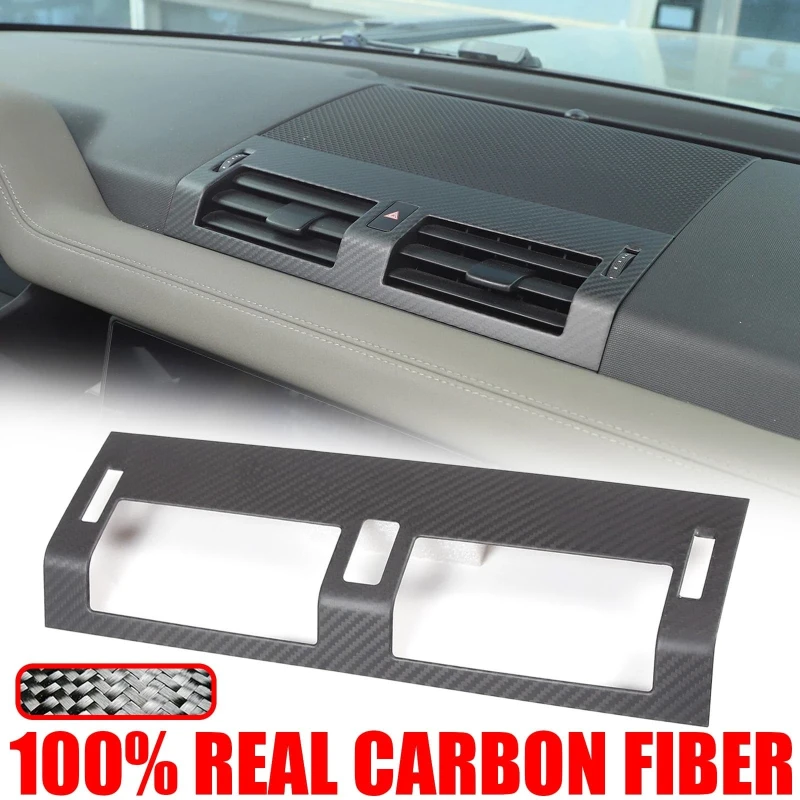 

For Land Rover Defender 90 110 130 2020-2025 Real Carbon Fiber Car Central Air Vent Frame Cover Trim Interior Car Accessories