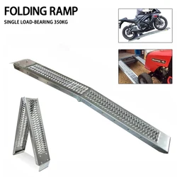 1PC Ramps For Aluminum Motorcycles Folding Loading ATV Pick-up Car Ramp To Climb Metal Ramps Ladder Single Load-bearing 350kg