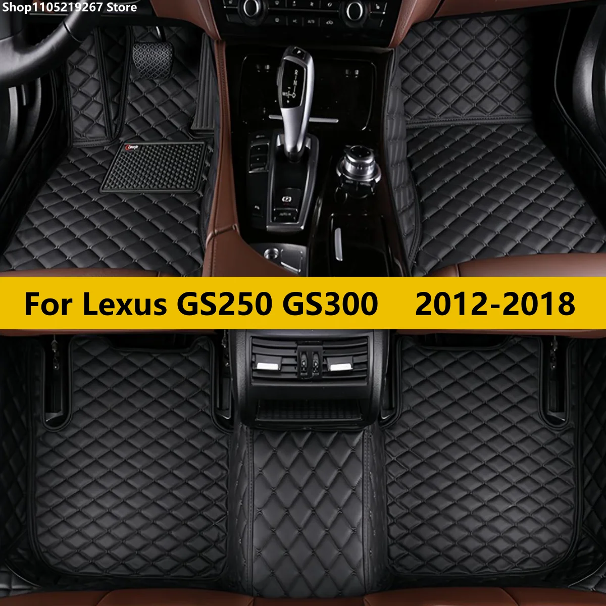 Car Floor Mats For Lexus GS250 GS300 2012 2013 2014 2015 2016 2017 2018 Car Floor Carpet Mat Alfombrillas Car Accessories