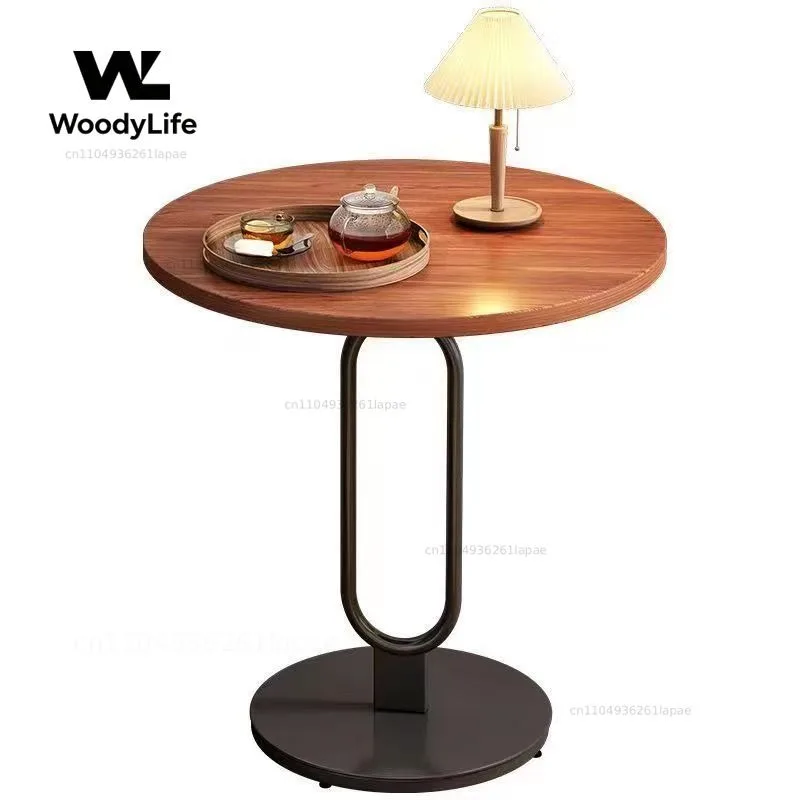 Sofa Side Few Household Living Room Small Coffee Table Simple Table  Balcony Small Round