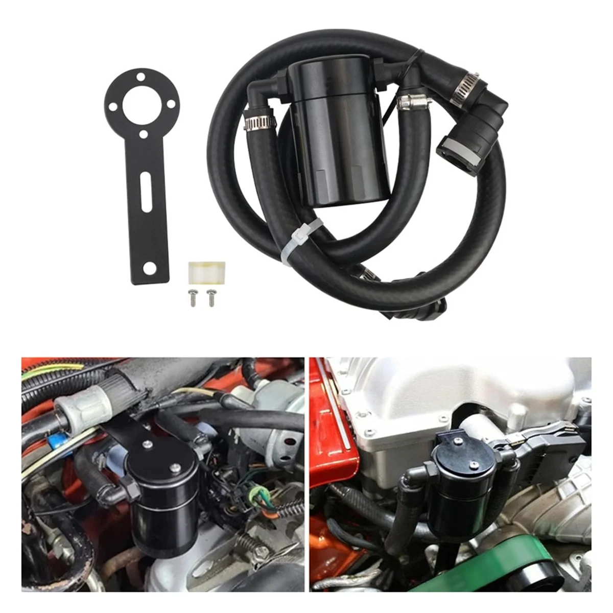 

T47C_Oil Catch Can Kit Воздушный маслоотделитель для Ram TRX 6.2L SC 3OZ 2021-2023