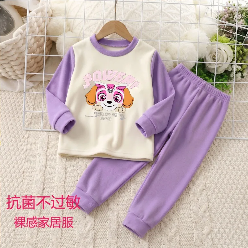 2026 Herbst- und Winter-Kinderbekleidungsset, Weich und Bequem, Paw Patrol Jungen- und Mädchen-Hauskleidung, Schlafanzüge, Kinder-Pyjamas – Detail 2