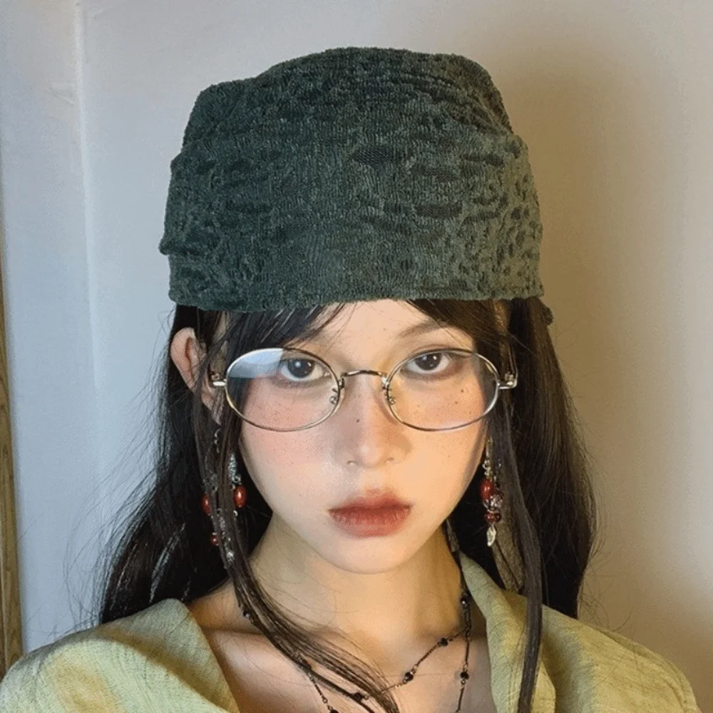 Temperamento Sciarpa per capelli con perline vintage Coreano Y2k Turbante in pizzo Sottile dolce Bandana triangolare Fazzoletto da collo