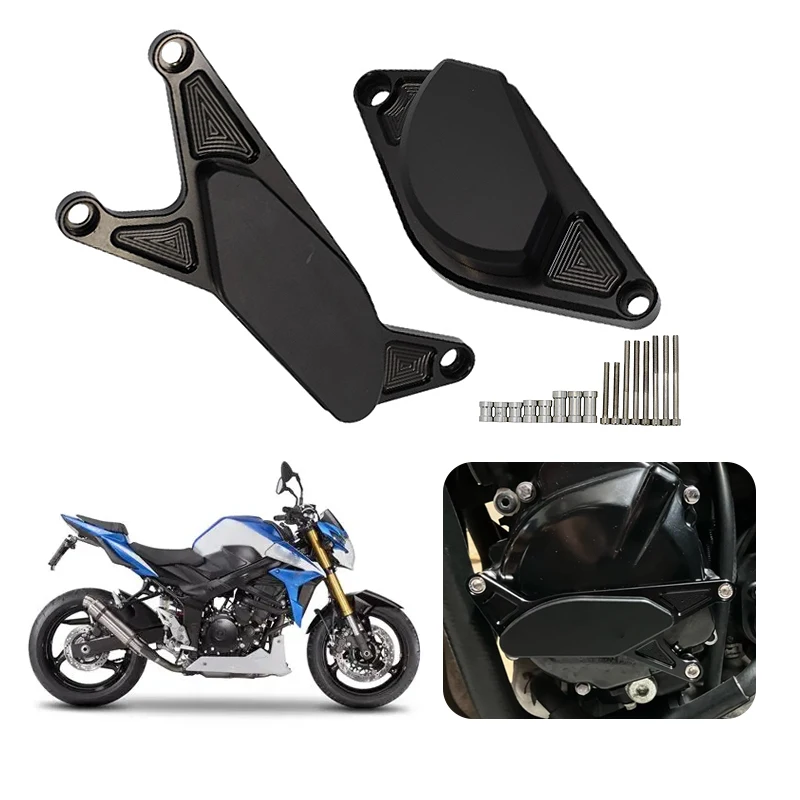 

CNC POM Frame Slider Crash Pad Engine Stator Case Saver Cover For Suzuki GSR750 GSR600 GSR400 GSR 400 600 750 Motorcycle