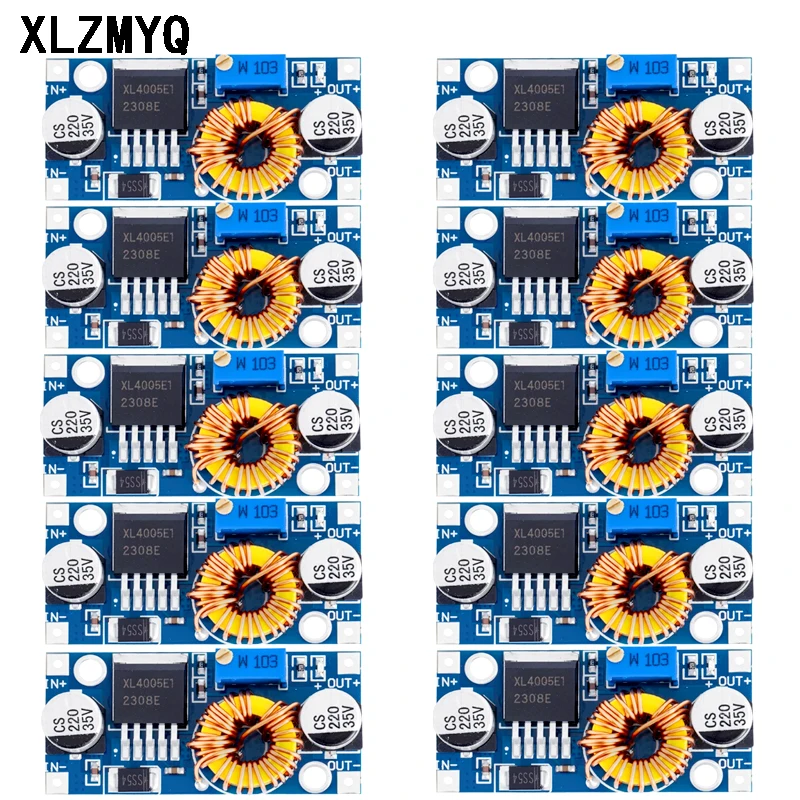 10pcs 5A Max XL4005 DC-DC Step Down Buck Converter Adjustable Power Supply Module LED Lithium Charger Board