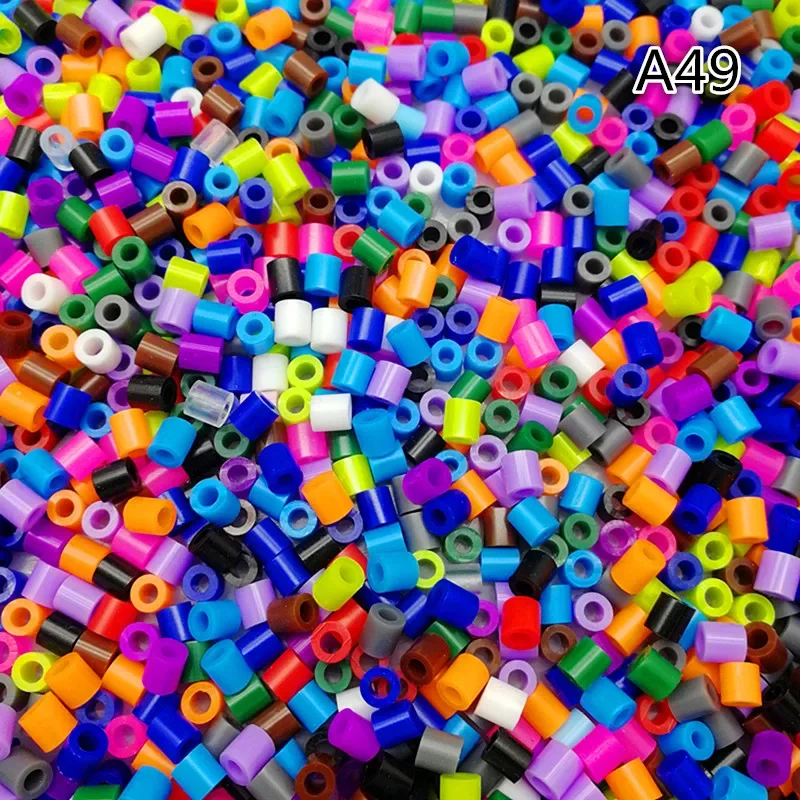 HOT 250/500/1000Pcs 5mm Color mixing Free PP HAMA/PERLER BEADS for GREAT Kids Great Fun DIY