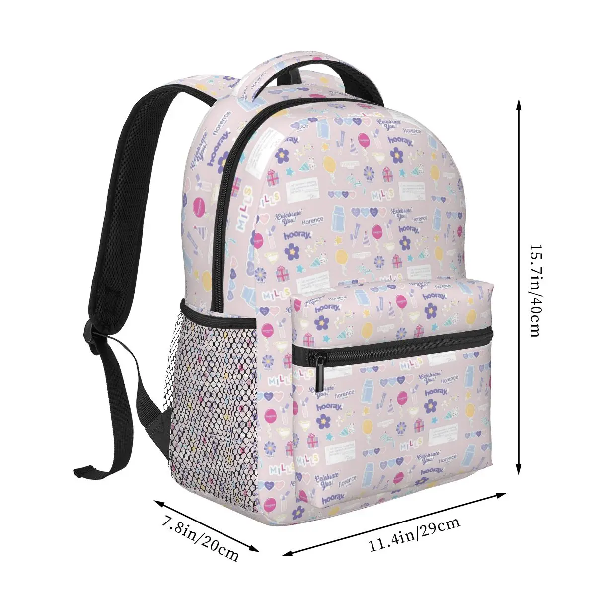 Florence By Mills Millie Bobby Brown Backpack Student Boys Girls BookBag Kids School Bag Laptop Shoulder Bags for Men Women