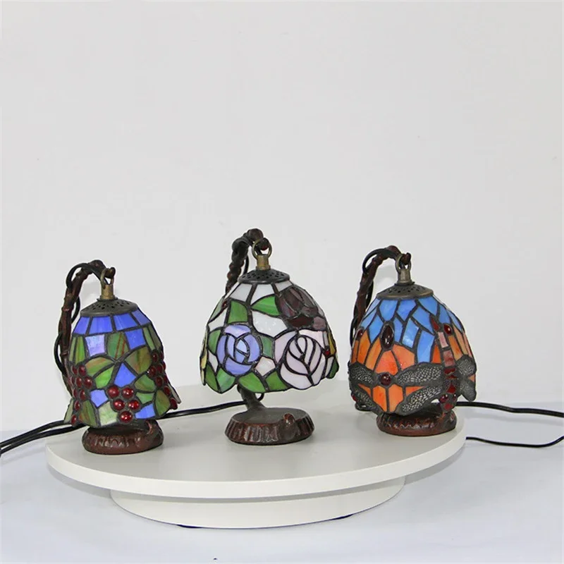 DEBBY Contemporary Table Lamp LED Exquisite Tiffany Glass Desk Light Fashion Decor For Home Study Bedroom Bedside
