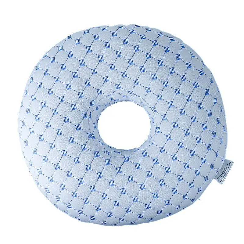 Ademend ergonomisch kussen met oorgat Draagbaar comfortabel oorbelkussen Katoenen vulling Oorpiercingkussen