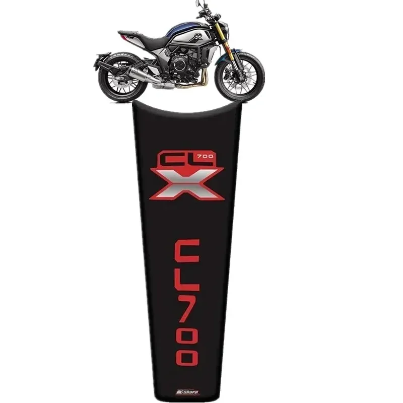 For CFMOTO 700CL-X CLX700 Fuel Tank Carbon Fiber Scratch-resistant Stickers Motorcycle Stickers Fish Bone Decals CLX 700 -4 MOto