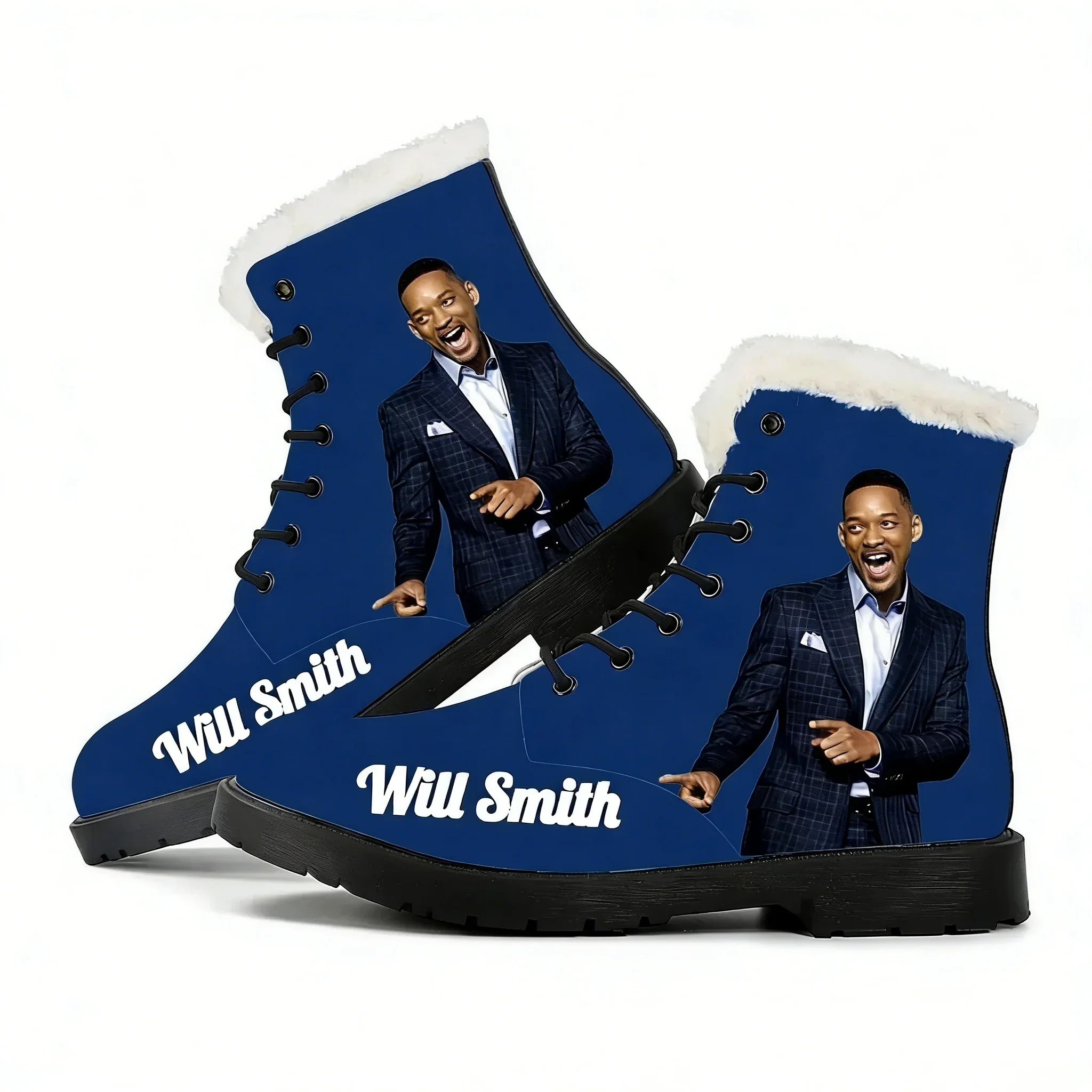 

Повседневные ботинки Will Smith в стиле американского рэпера, мужская, женская и подростковая обувь, модные 3D-ботинки, уличная обувь высокого качества, изготовленная на заказ
