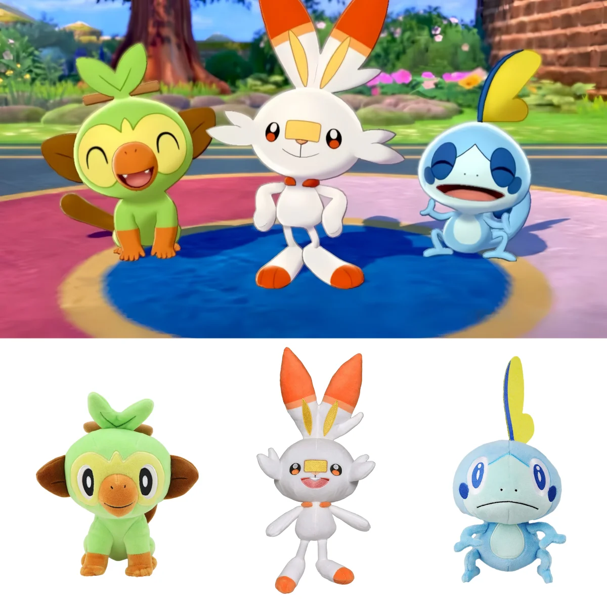 

Кукла Пикачу Покемон Меч и Щит Плюшевая Scorbunny Grookey Toy Sobble Raboot Cinderace Drizzile Inteleon Thwackey Rillaboom
