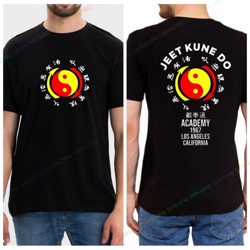 Jeet Kune Do - Men\'S Fashion 100% Cotton Fit Short Sleeve T Shirt Streetwear Harajuku New in Tops & Tees Tshirt Y2k Clothes Tee