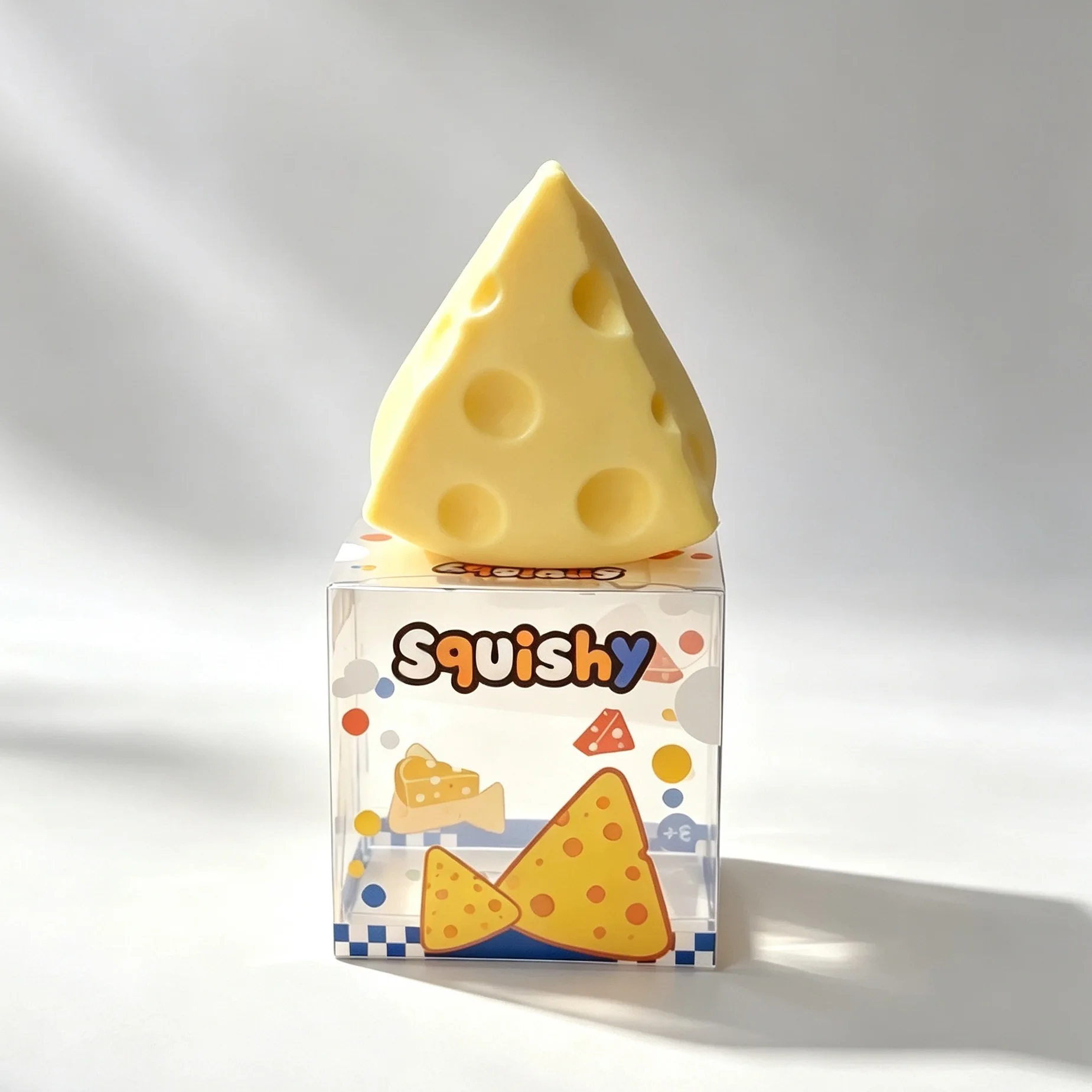 Vaseline Cheese Squishy Toy, Soft Squeeze Stress Relief Fidget Toy image 3