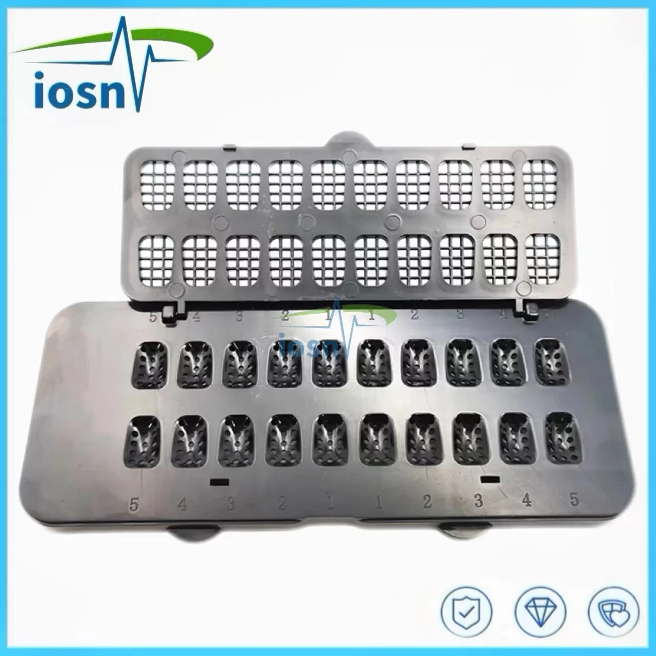 Dental Porcelain Veneer Cleaning Light-Proof Box Porcelain Patch Disinfection Box Bottom with Automatic Leak