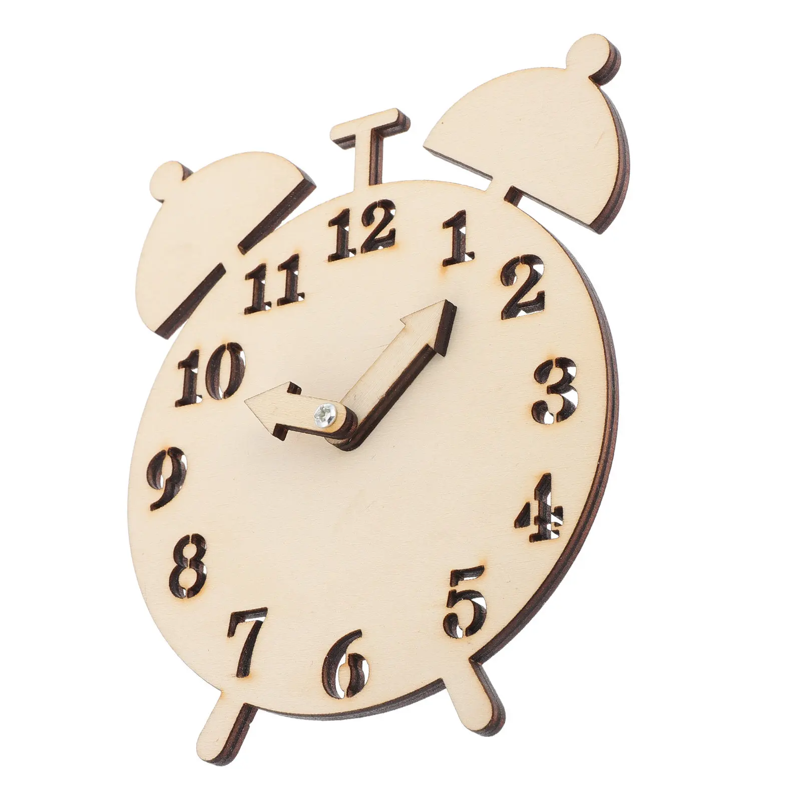 DIY Wooden Clock Building Kit Handmade Educational Clock Parts for Busy Board Replacement Painting Decorating Fine Motor Skills