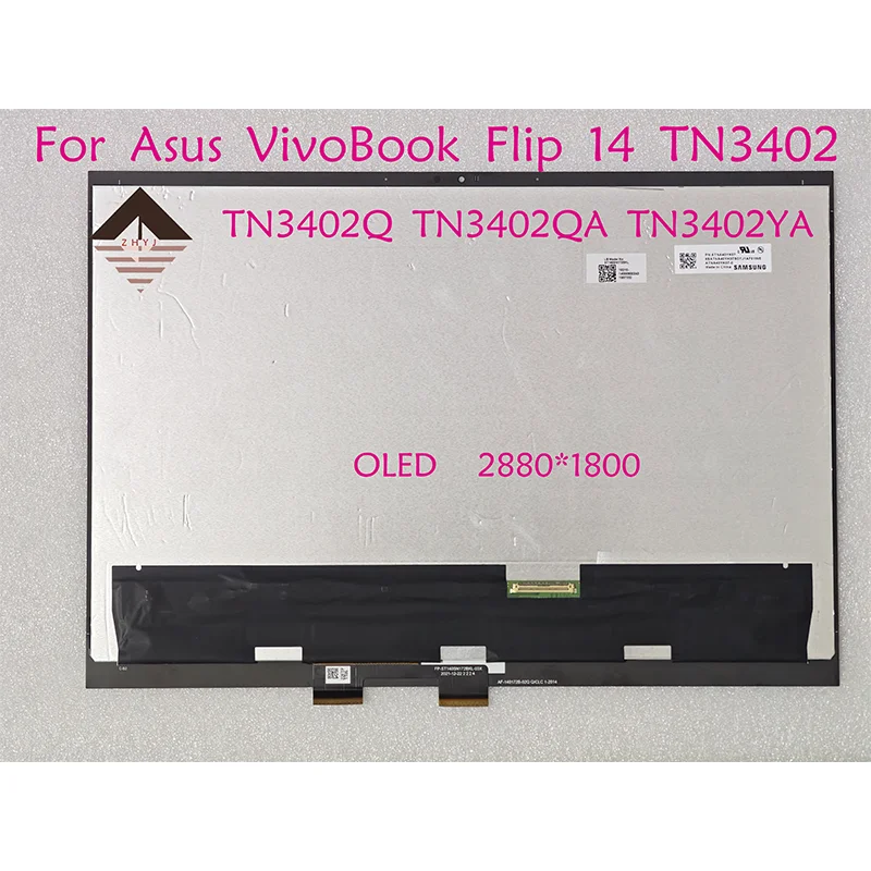 Montaje de digitalizador de pantalla táctil LCD de 14,0 pulgadas para ASUS Vivobook S 14 Flip TN3402 TN3402Q TN3402QA TN3402YA 1