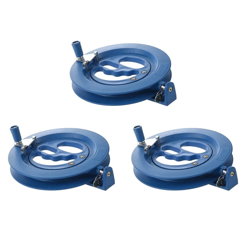 Hot 3X Kite Tool Ballbearing Blue Plastic Reel Line Winder New