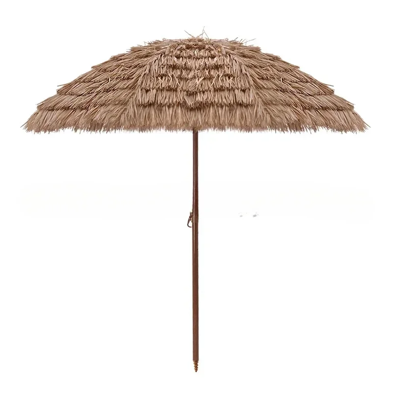 

Outdoor beach wholesale camp sun umbrella garden decorative umbrella outdoor simulation straw umbrella