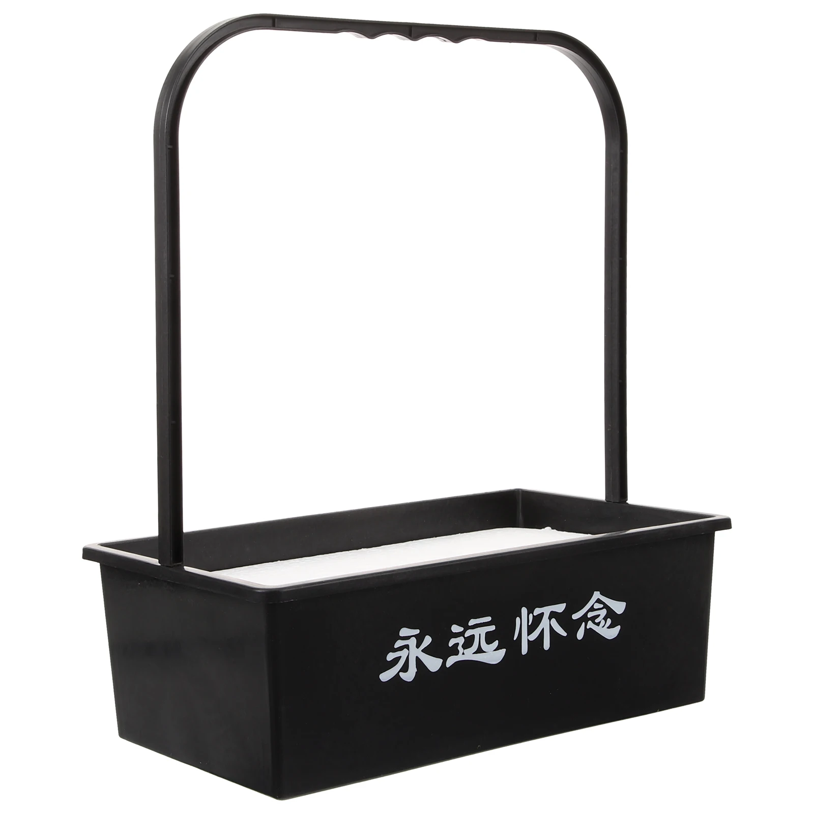 

Plastic Flower For Sacrifice Tomb Sweeping Day Cemetery Mourning Packaging Container With Resistance Grave Flower
