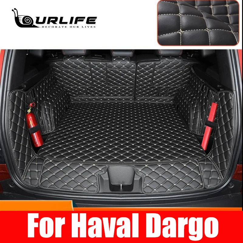 

For Haval Dargo 2021 2022 2023 2024 Car Boot Mat Rear Trunk Liner Cargo Leather Floor Carpet Tray Protector Accessories Mats