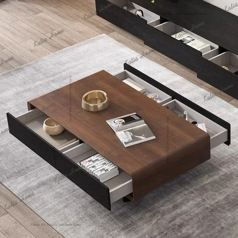 ld Nordic Originality Living Room Coffee Tables Wood Modern Luxury Low Villa Fallow Home Furniture Couchtisch