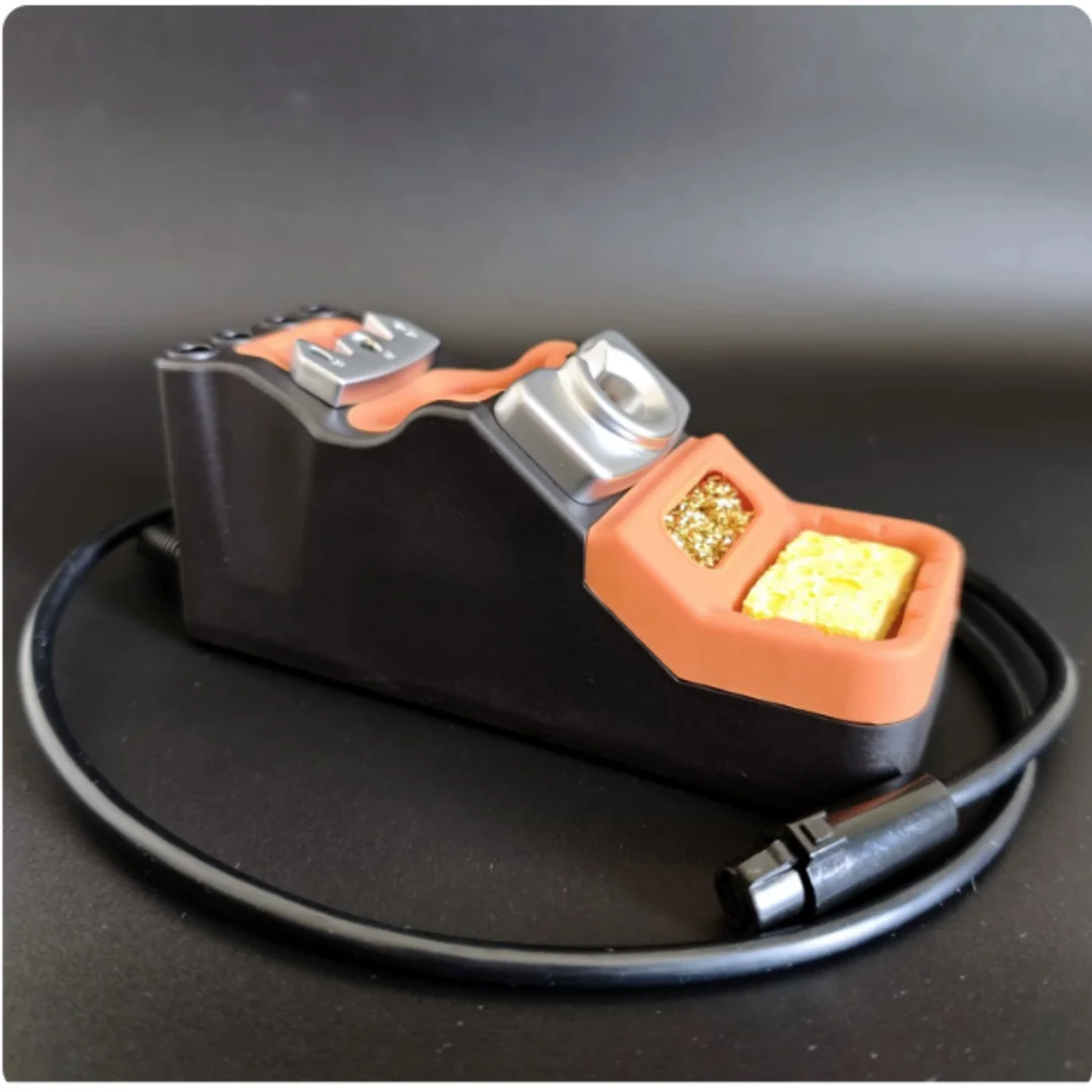 GEEBOON SDC02 Extended Soldering Iron Stand, Silicone‑Wrapped Soldering Pen Holder Compatible with T245 T210 Handle
