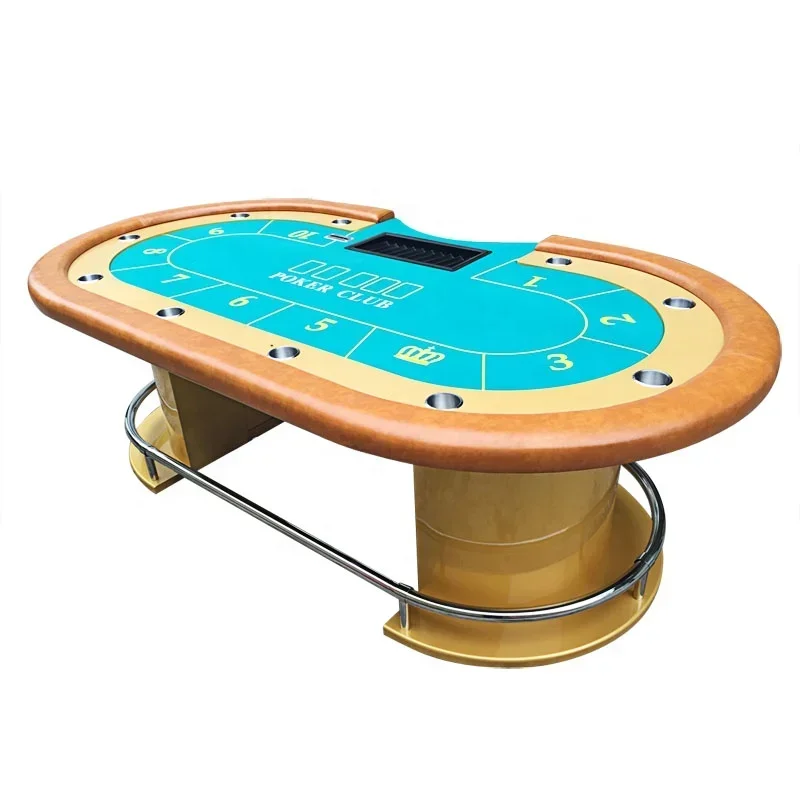 96 inch Professional Texas Hold'em Poker Table with Dealer Tray and Cup