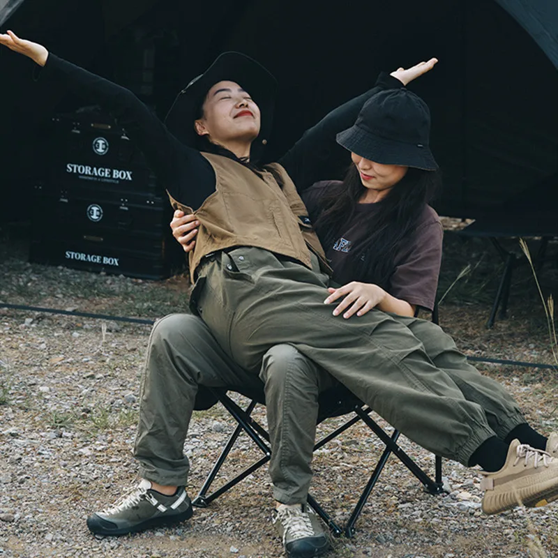 Outdoor Camping Moon Chair ShineTrip Portable Foldable Oxford Fabric Fast-opening Chair Fishing Beach Lightweight Picnic Chair