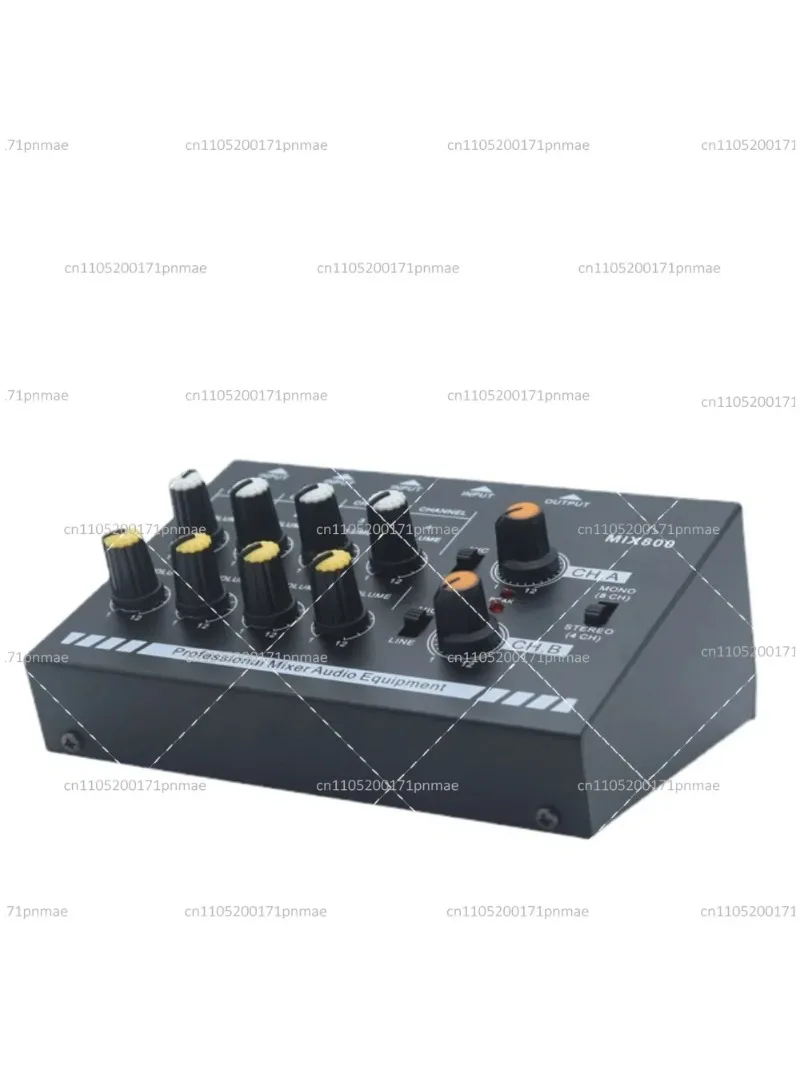 Mix800 Sound Mixer Audio Amplifier Ultra-Compact 8 Channel Mono Stereo 1/4