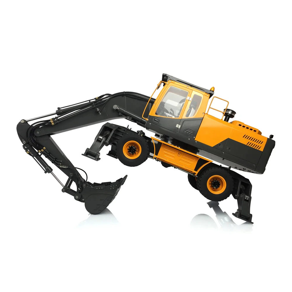 LESU 1/14 Finished Aoue ET30H RC Excavator Metal Hydraulic Wheeled Liquid Crystal Display THZH1185-SMT4