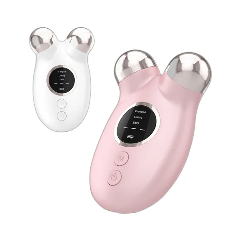 EMS جهاز الوجه بكرة الوجه المضادة للتجاعيد مدلك الوجه على شكل حرف V رفع الذقن متابعة آلة رفع الوجه أدوات العناية بالبشرة