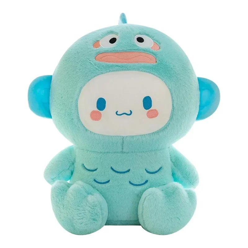 Neue Sanrio Hangyodon verwandelt sich in HelloKitty Cinnamoroll Cartoon Kissen Kuscheln Schlafen Beruhigen Kinder Mädchen Geburtstagsgeschenk