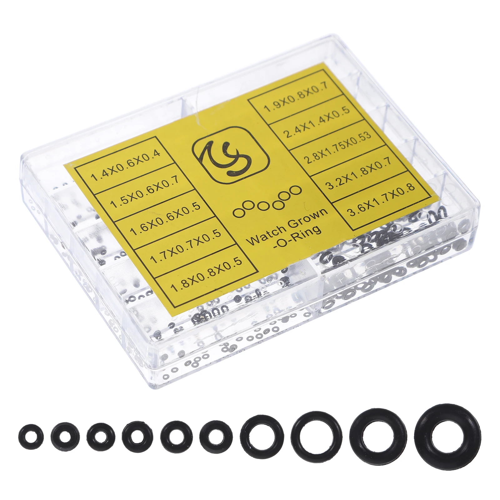 

1000pcs Replacement Watch Tool Box Watch Gasket Rubber Sealing Waterproof Repair Kit Professional Man Accessories