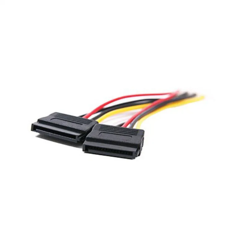 Cabos de computador e conector, poder Y divisor, fonte de alimentação, 4Pin, SATA, Molex, 4Pin, IDE, Dual 15P