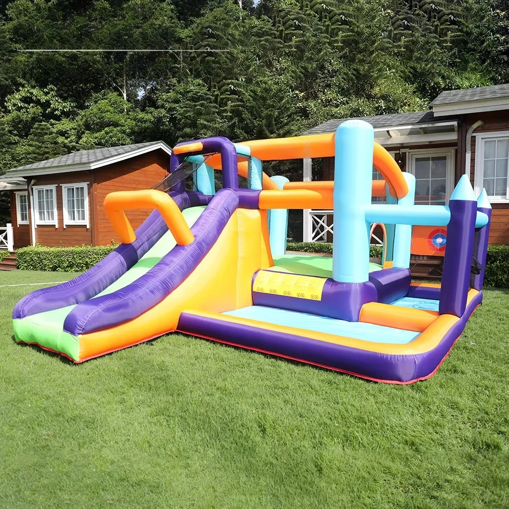 Kid Amusement Party Cartoon Inflatable Bounce Air Jumper Blow Up Bouncing Castle Bounce House With Slide
