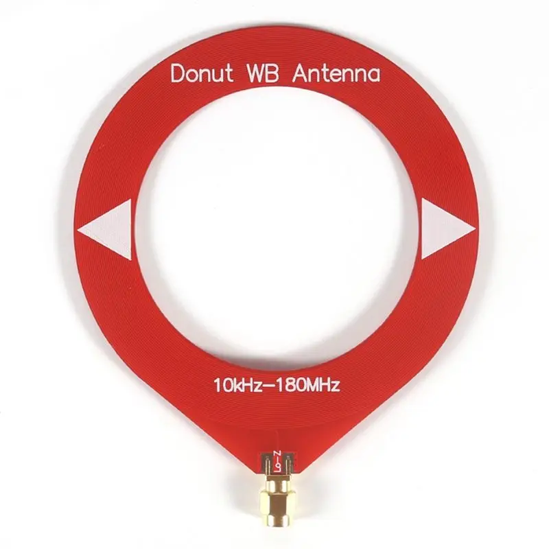 A34T Donut Broadband Antenna 10kHz-180MHz, Mini Loop Receiving Antenna SMA Male for Radio Walkie Talkie SDR