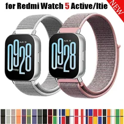 New Nylon Loop Strap for Redmi Watch 5 Active/ltie 22mm 20mm Correa Wristband for Xiaomi Mi Watch 3 Lite/Active Sport bands