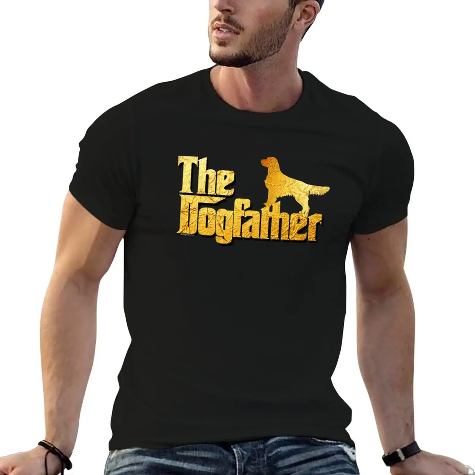 

Golden Retriever The Dogfather T-Shirt heavyweights valentines boutique clothes mens t shirts casual stylish