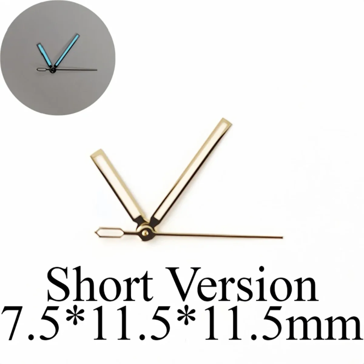 BGW9 Blue Lume 14mm NH35 Lancette dell'orologio Puntatore dell'orologio meccanico modificato fai-da-te NH36 Diametro dell'orologio subacqueo di superficie