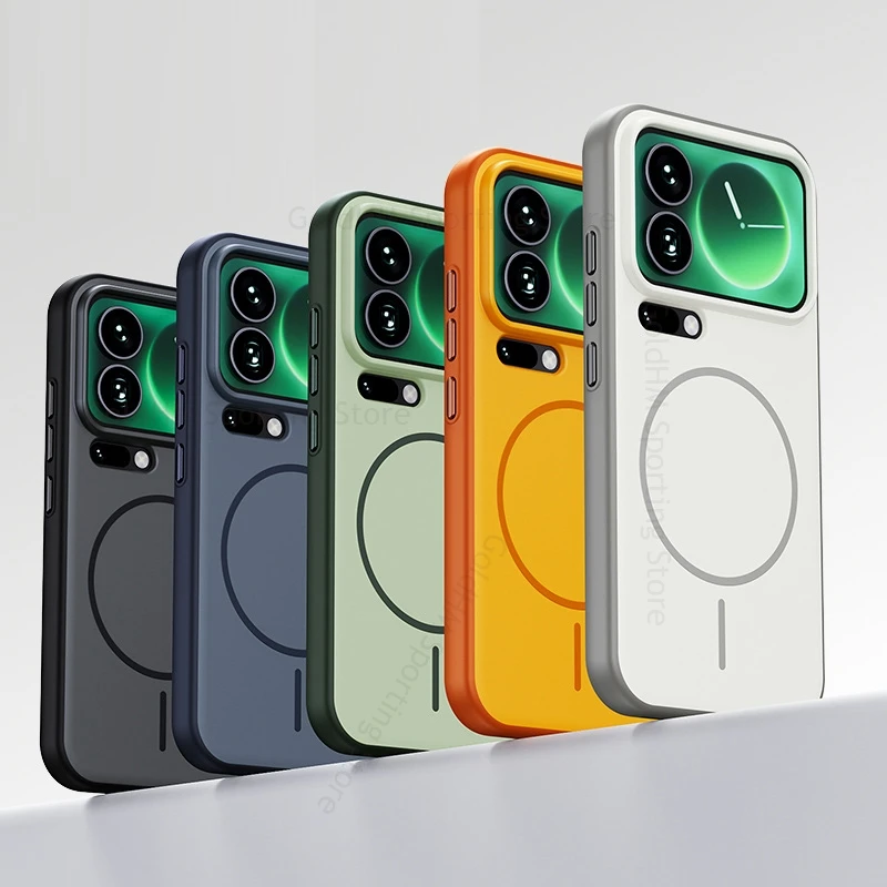

Skin Feel Shockproof Magnetic Case For iPhone 17 Pro Max Wireless Charging For Magsafe Magsafing Cover For Apple 17 Pro Max Capa
