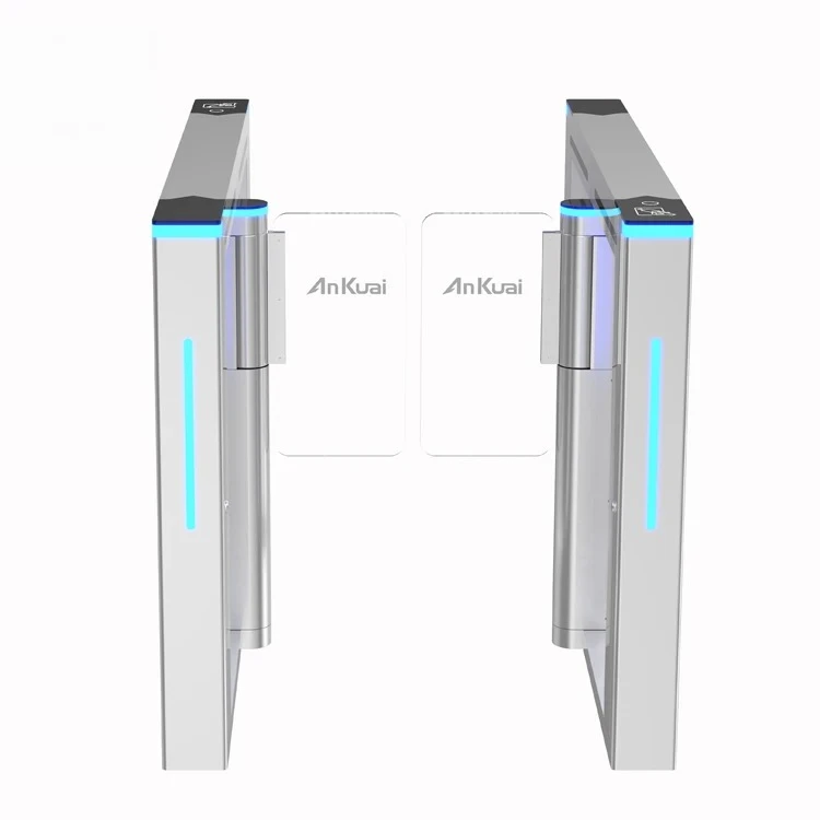 

Ankuai AKT328 Speed Turnstile 304 Stainless Steel Swing Barrier Gate Optical Arm RFID Face Recognize for Gym Stadium