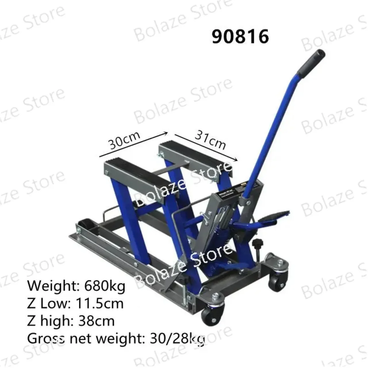 Motorcycle lift frame hydraulic, jack motorcycle special maintenance tool load 680KG