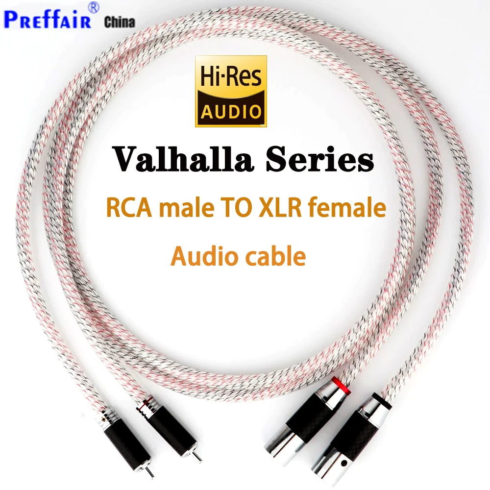 NORDOST Valhalla hifi RCA TO XLR Male Female Amplifier CD Audio interconnection Cable With Carbon Fiber Plug