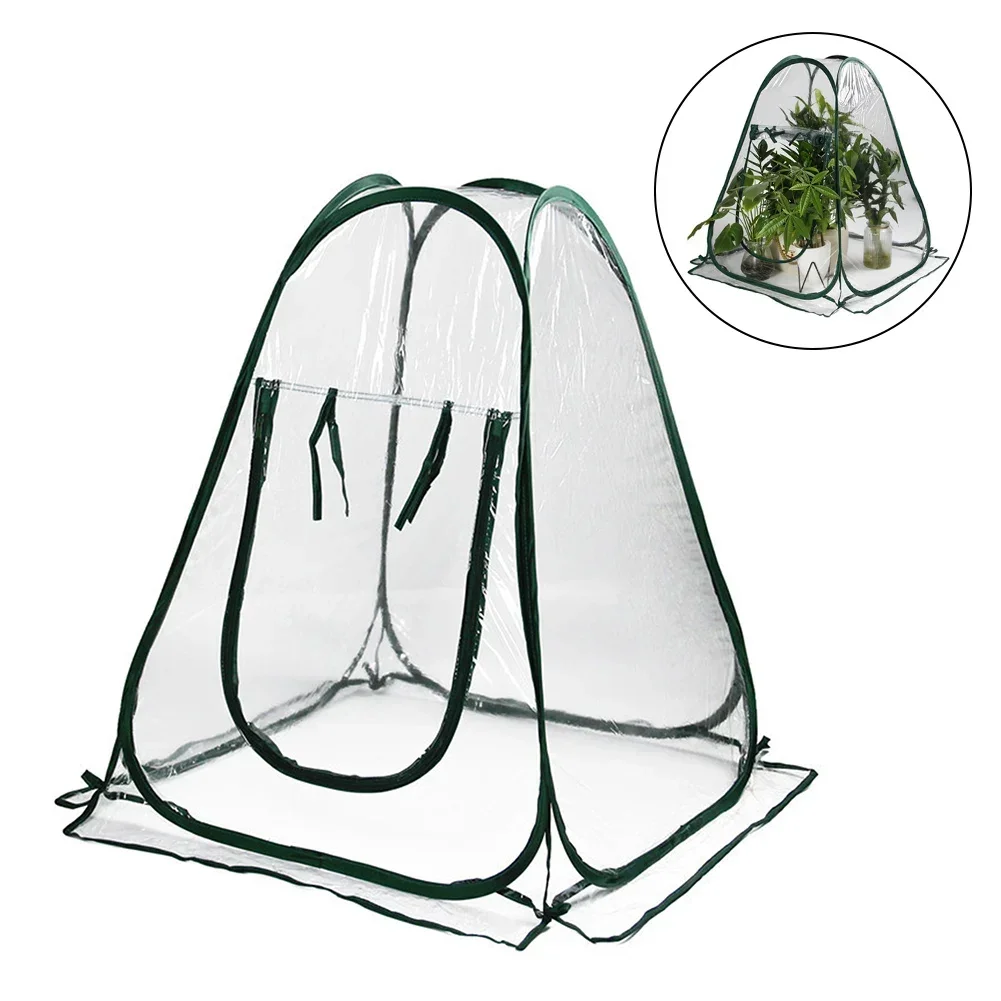 Greenhouse Tent Pop-Up Greenhouse 70x70x80cm Garden 27.5x27.5x31.4inch Kit Plant Portable Steel Tent Practical